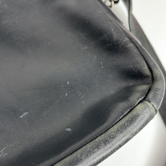 Ganson vintage leather shoulder bag purse black - Picture 9 of 16